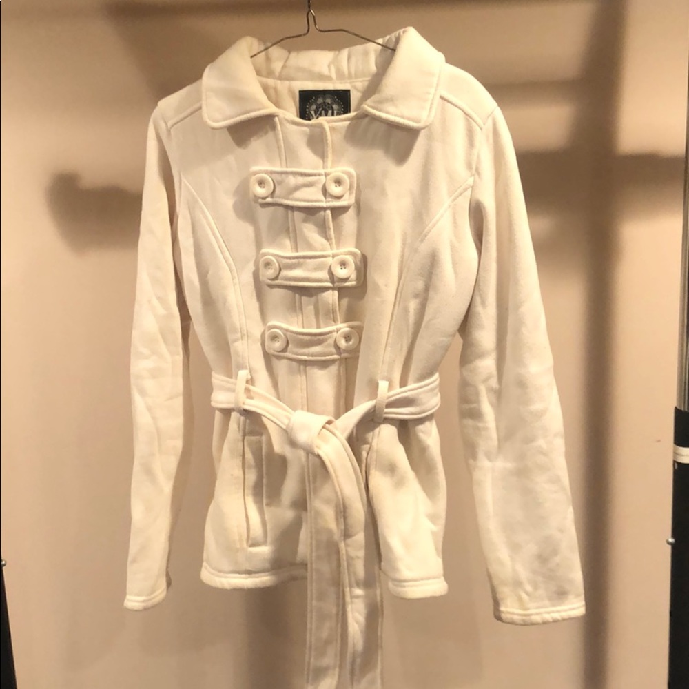 Light Cream Cotton Peacoat